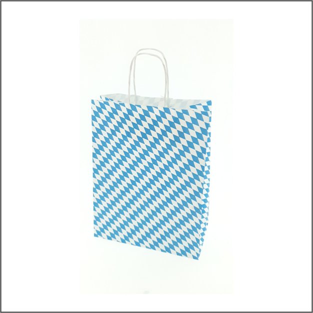 Papieren tas - S– Bayerische vlag (100 stuks)