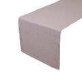 Pinstripe Tafelloper zilver grijs 50x140cm