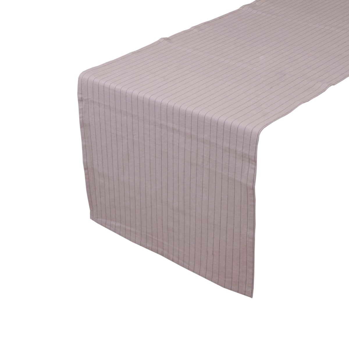 Pinstripe Tafelloper zilver grijs 50x140cm