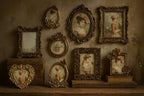 Fotolijst rechthoek elegant hars goud 17,5x1,6x22,2cm