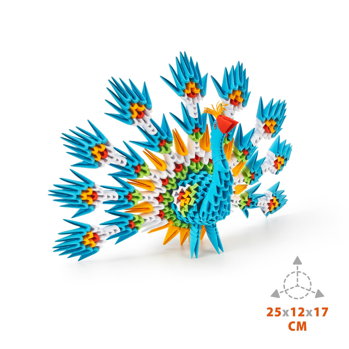 3D Model Origami Pauw- Papier