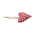 Hanger katoen hart donker rood 10cm