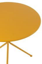 J-Line tafel Tripod Rond - metaal - okergeel - L