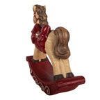 Kerstdecoratie Beeld Hobbelpaard 42x14x41 cm Bruin Keramisch materiaal