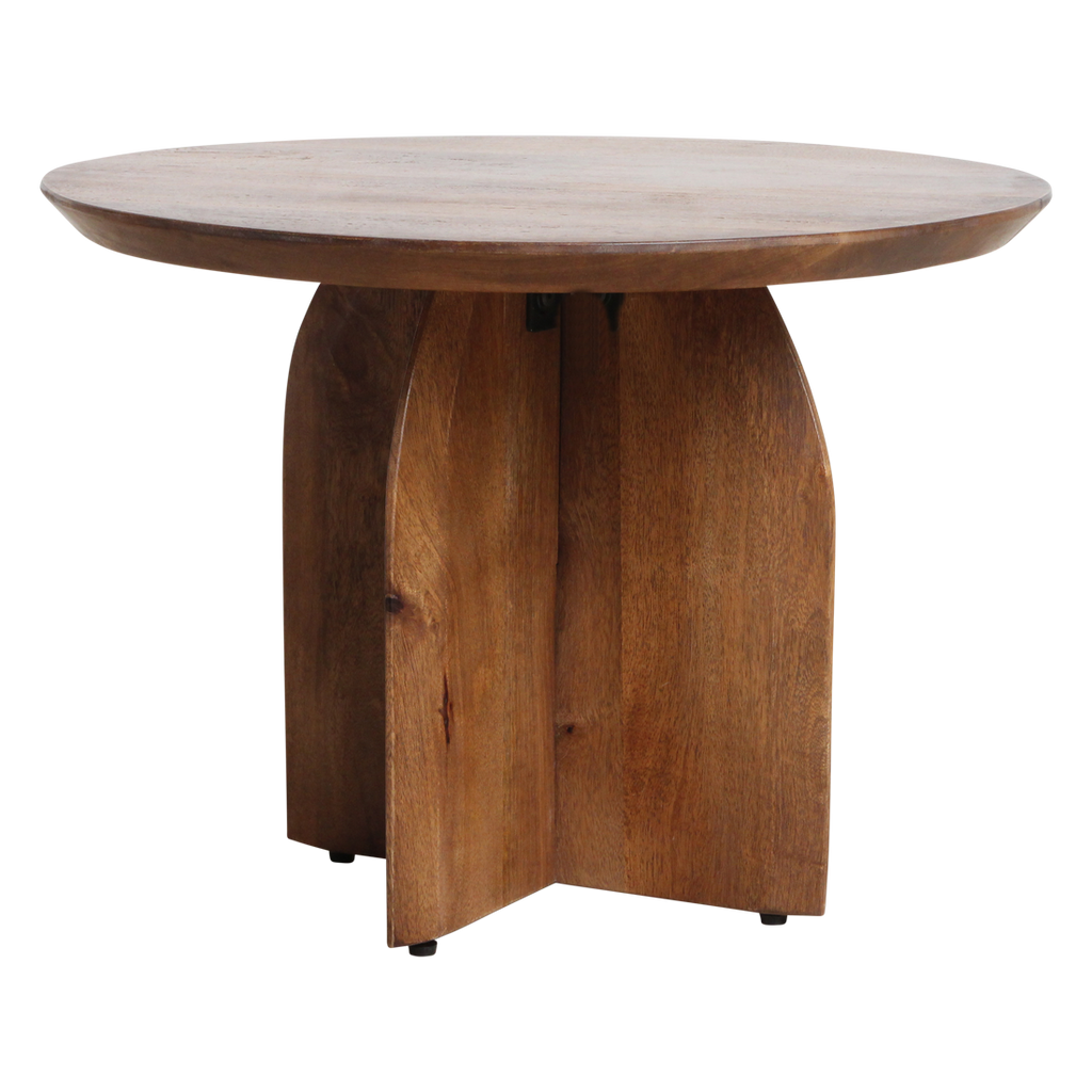 Bullnose bijzettafel mangohout Ø55 cm