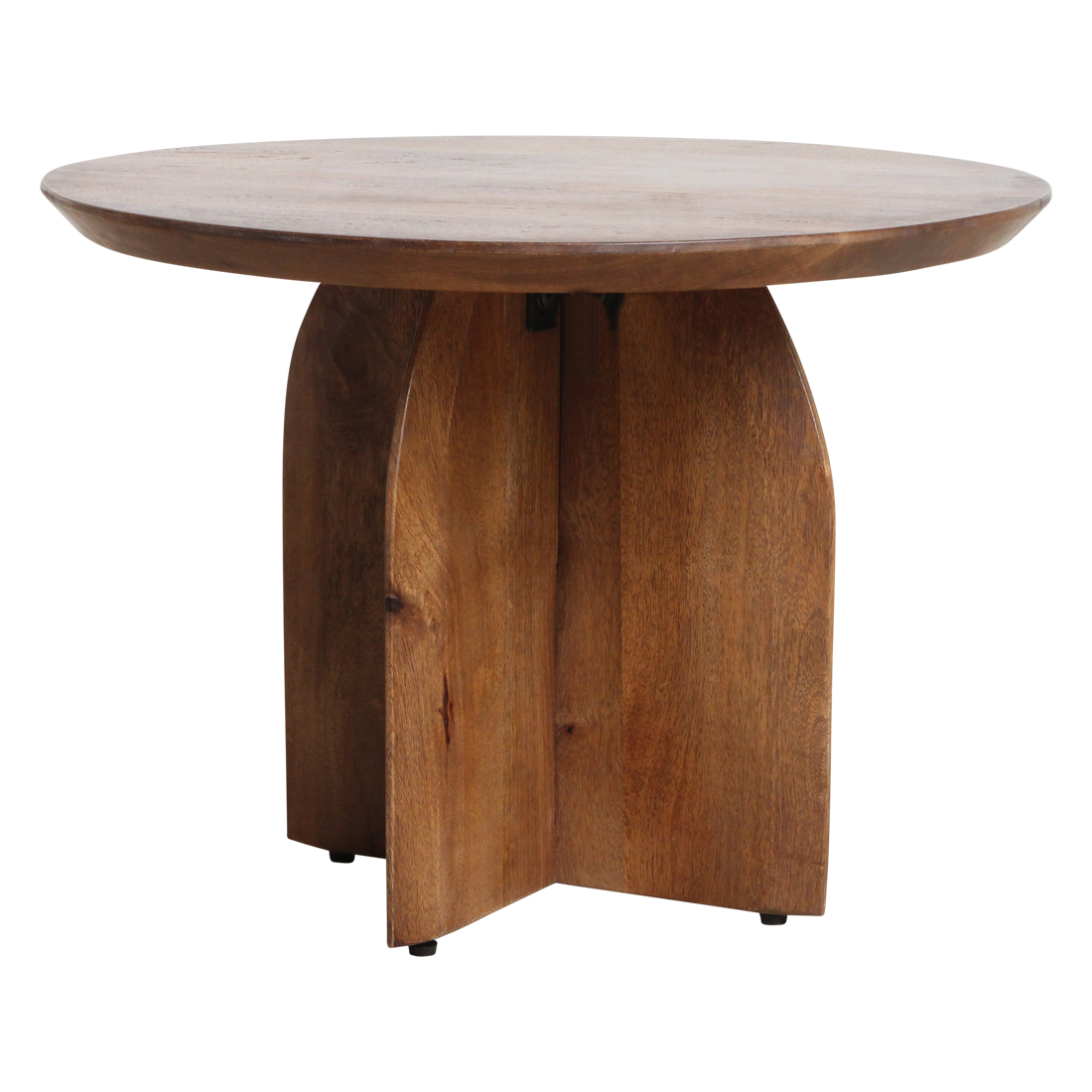 Bullnose bijzettafel mangohout Ø55 cm
