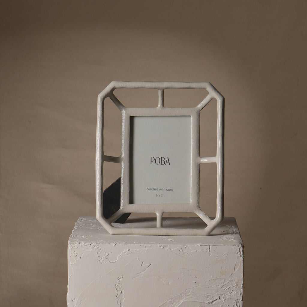 Moderne fotolijst - Mesh aluminium frame zilver