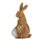 Beeld Konijn 14 cm Bruin Polyresin
