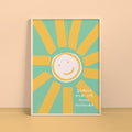 Poster A4 Kleur | Zon groen