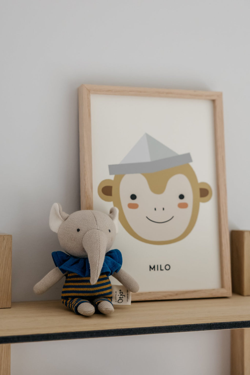Gebreide speelgoed, babycadeau, olifantenpim