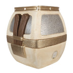 Kerstdecoratie met LED-verlichting 47x48x51 cm Wit Metaal
