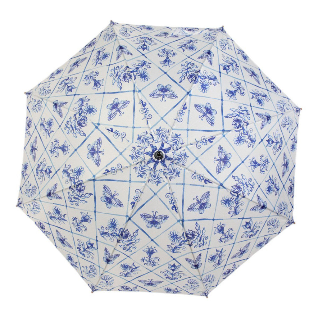 Paraplu Delfts blauw 105cm