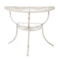 Sidetable 90x48x76 cm Wit IJzer Wandtafel