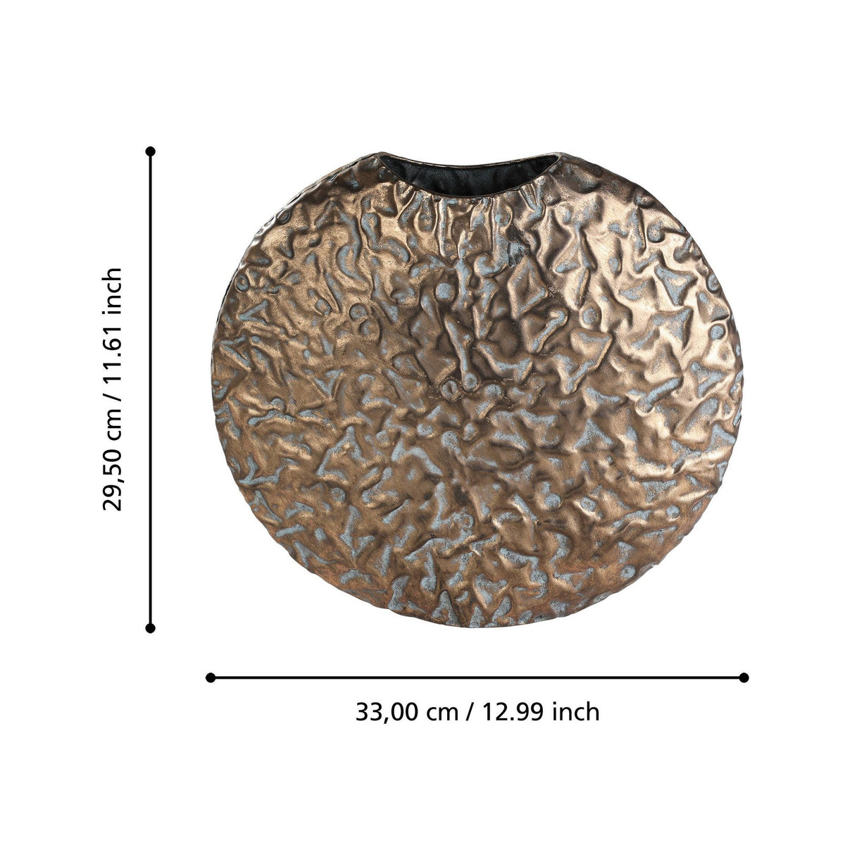 Vaas Lenggeng Goud 33x9x30 cm