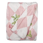 Plaid 130x170 cm Roze Wit Polyester Deken