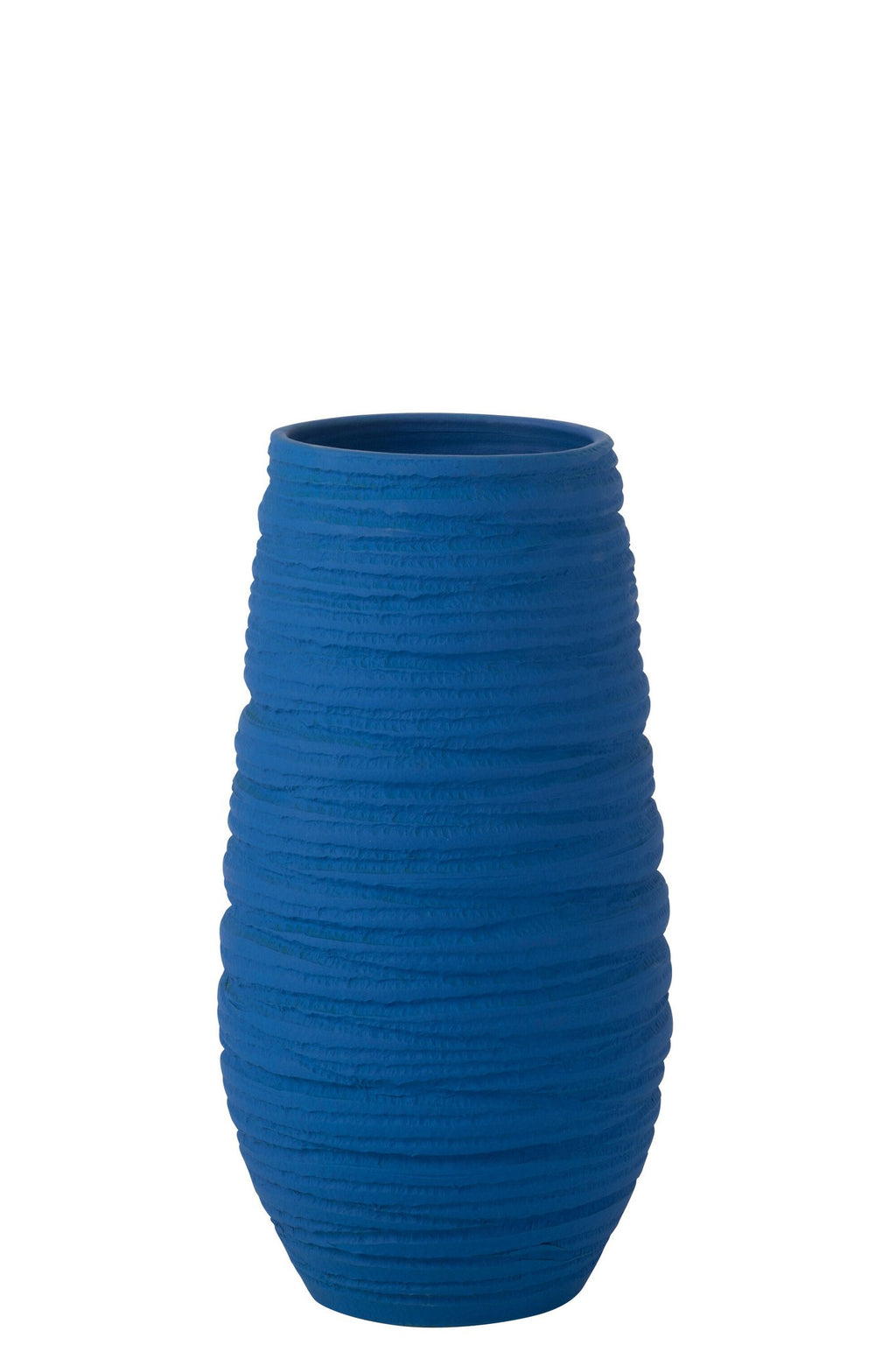 J-Line vaas Fiesta - keramiek - blauw - extra large - Ø 25 cm