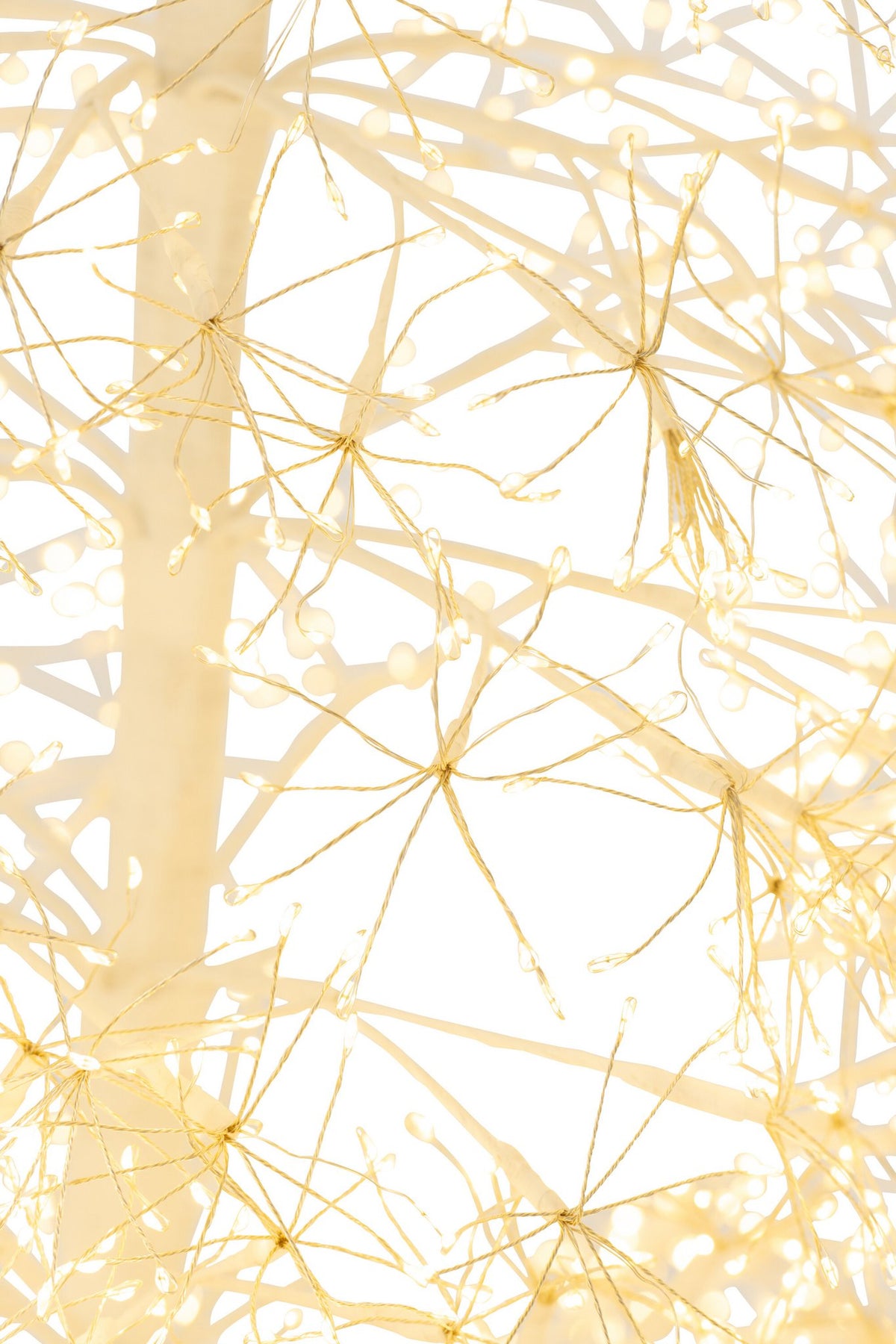 J-Line decoratie Boom - warm witte - ijzer - wit - extra L - LED