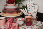 Ovenwant 18x30 cm Wit Rood Katoen Aardbeien Ovenhandschoen