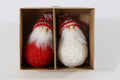 Stoffen kind Niko 2st 9x5cm rood/wit
