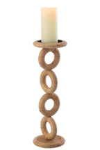 J-Line kaarshouder Ring - hout - naturel - L