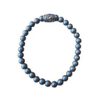 Dames armband Hematiet (mat) 6 mm met basic kraal