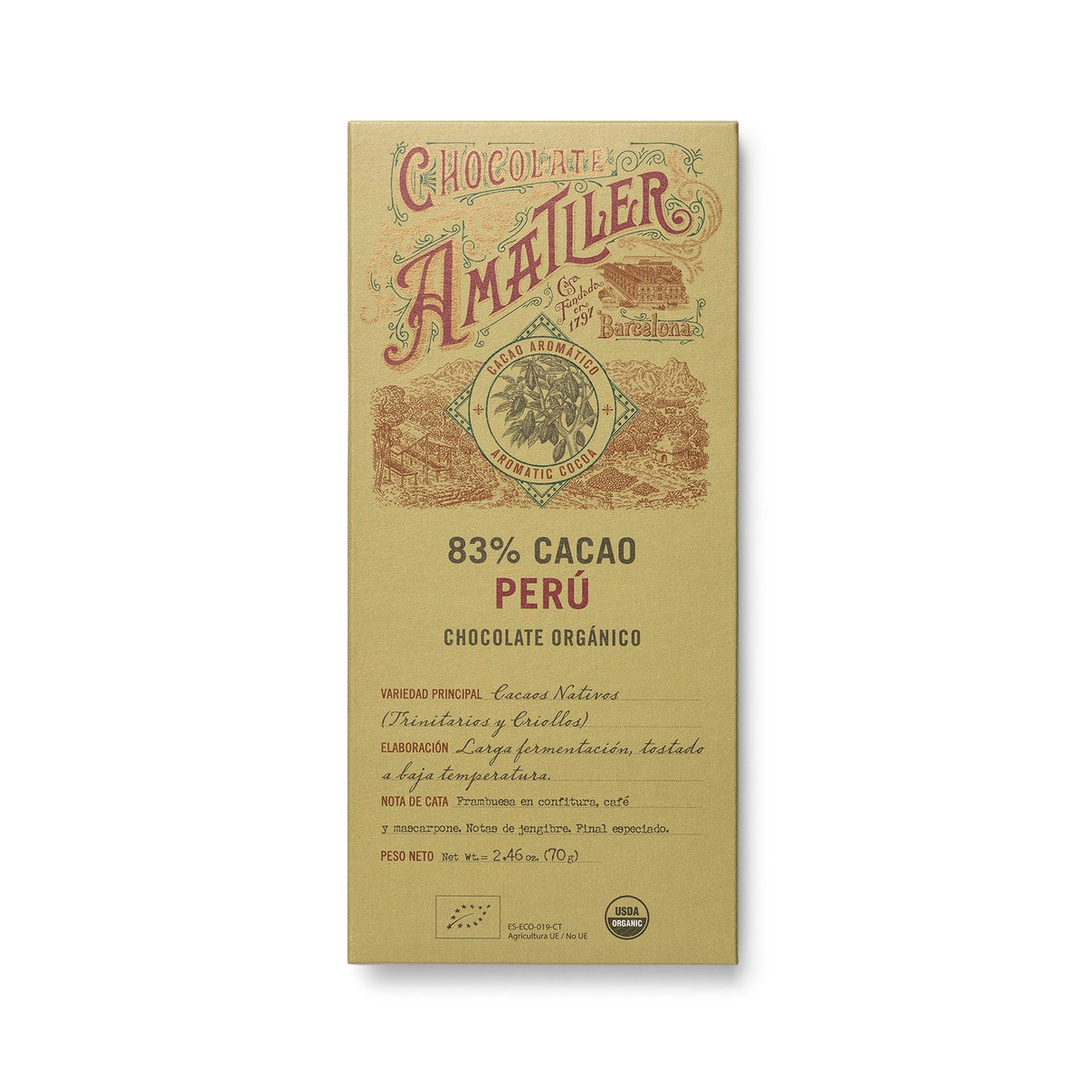 Amatller - Aromatic Cacao Peru 83%