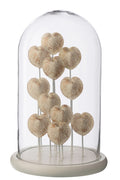 J-Line stolp Schelp - glas - wit/beige - L