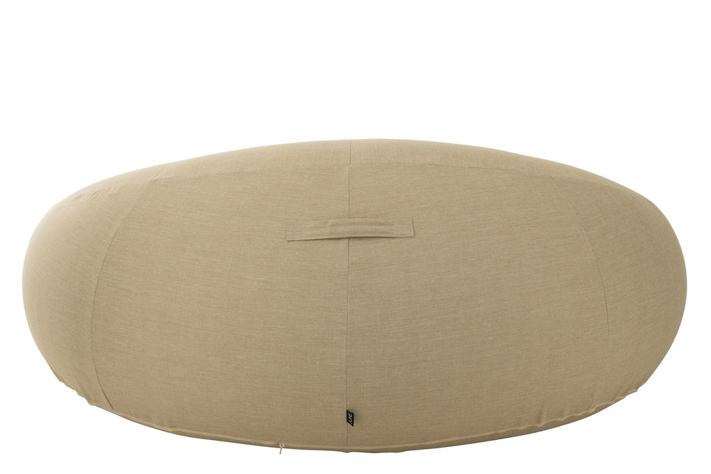 J-Line Matras Donut Polyethyleen Beige