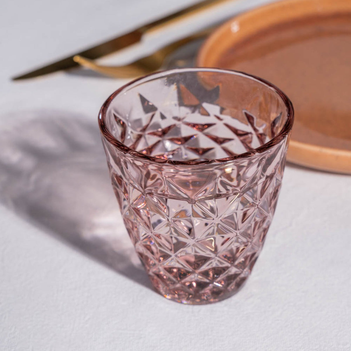 Glas 27cl roze Prisma - Set van 4