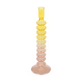 Candlestick Molume geel 9x29,5 cm