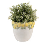 Bloempot Ø 16x15 cm met Geel Steen Citroen