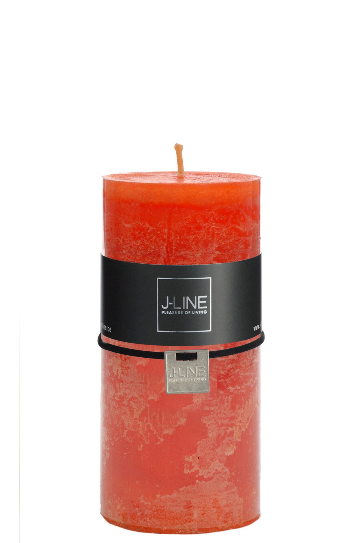 J-Line cilinderkaars - oranje - large - 52U