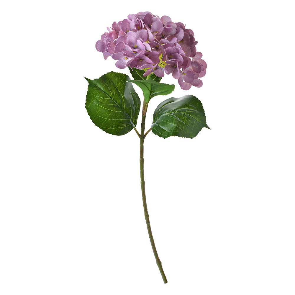 Kunstbloem Hortensia 67 cm Paars Kunststof
