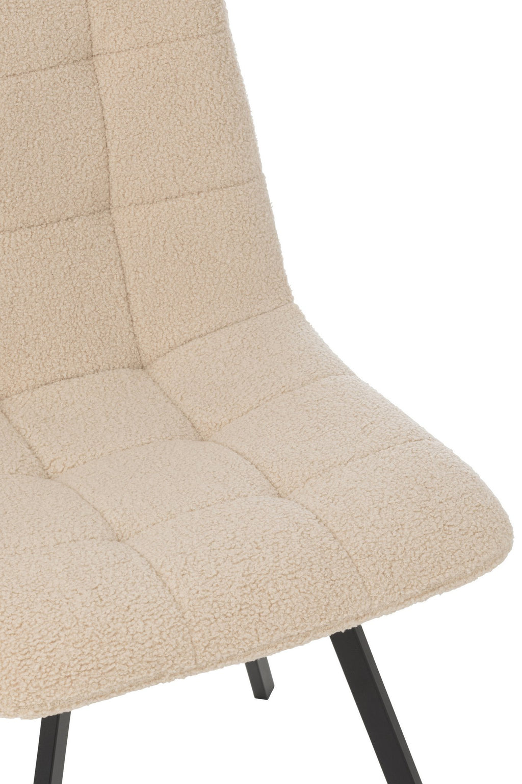 J-Line Eetstoel Clark Metaal/Polyester Wit