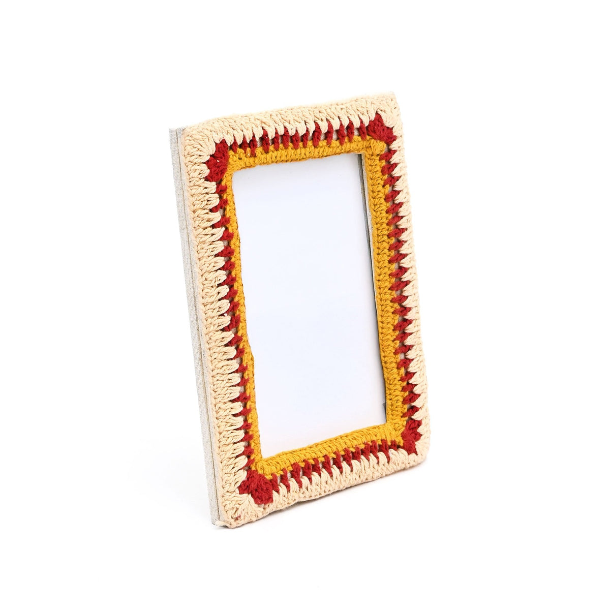 Fotolijst – Elegantie met gouden amberkleurige kralen – Ambachtelijk decor – 4×6 inch
