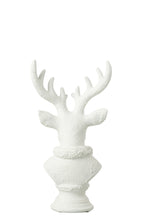 J-Line decoratie Hert - polyresin - wit - S