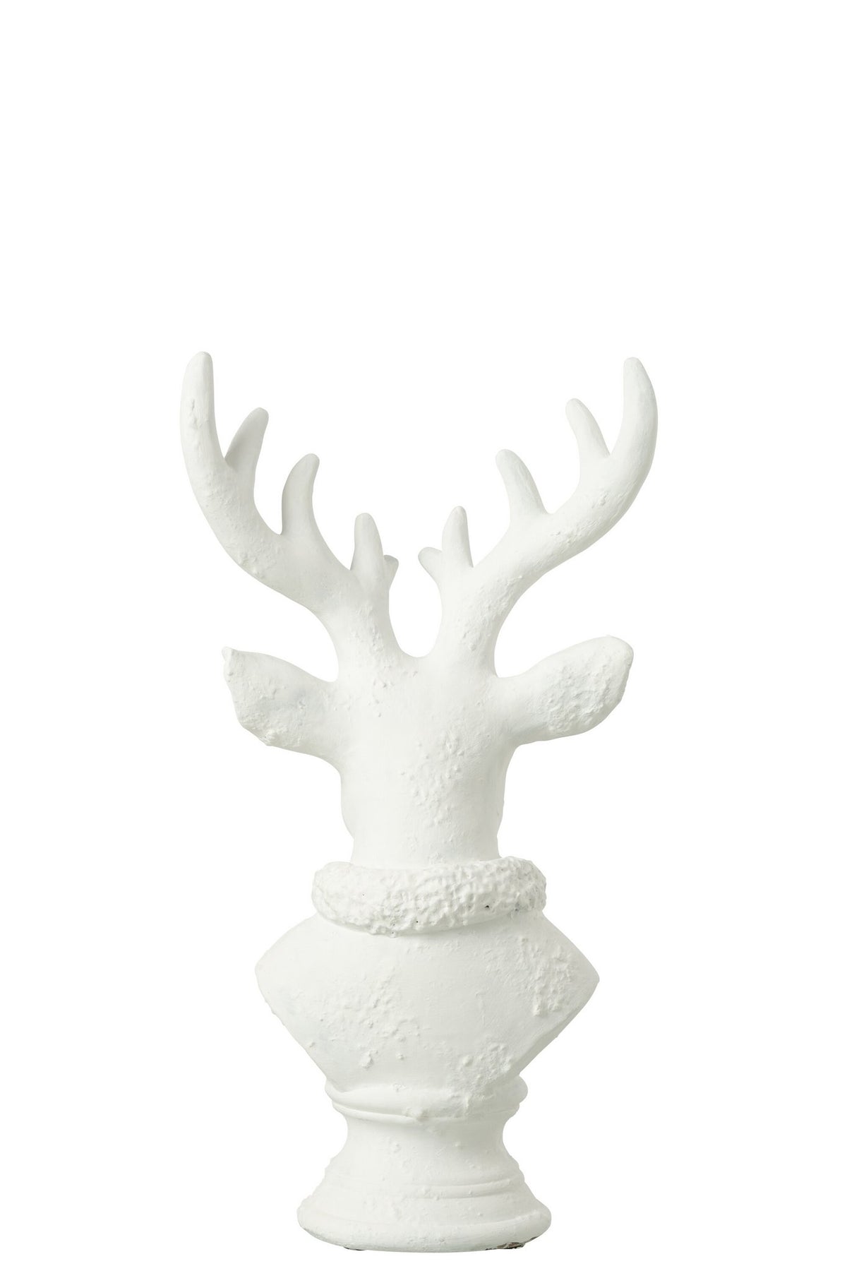J-Line decoratie Hert - polyresin - wit - S