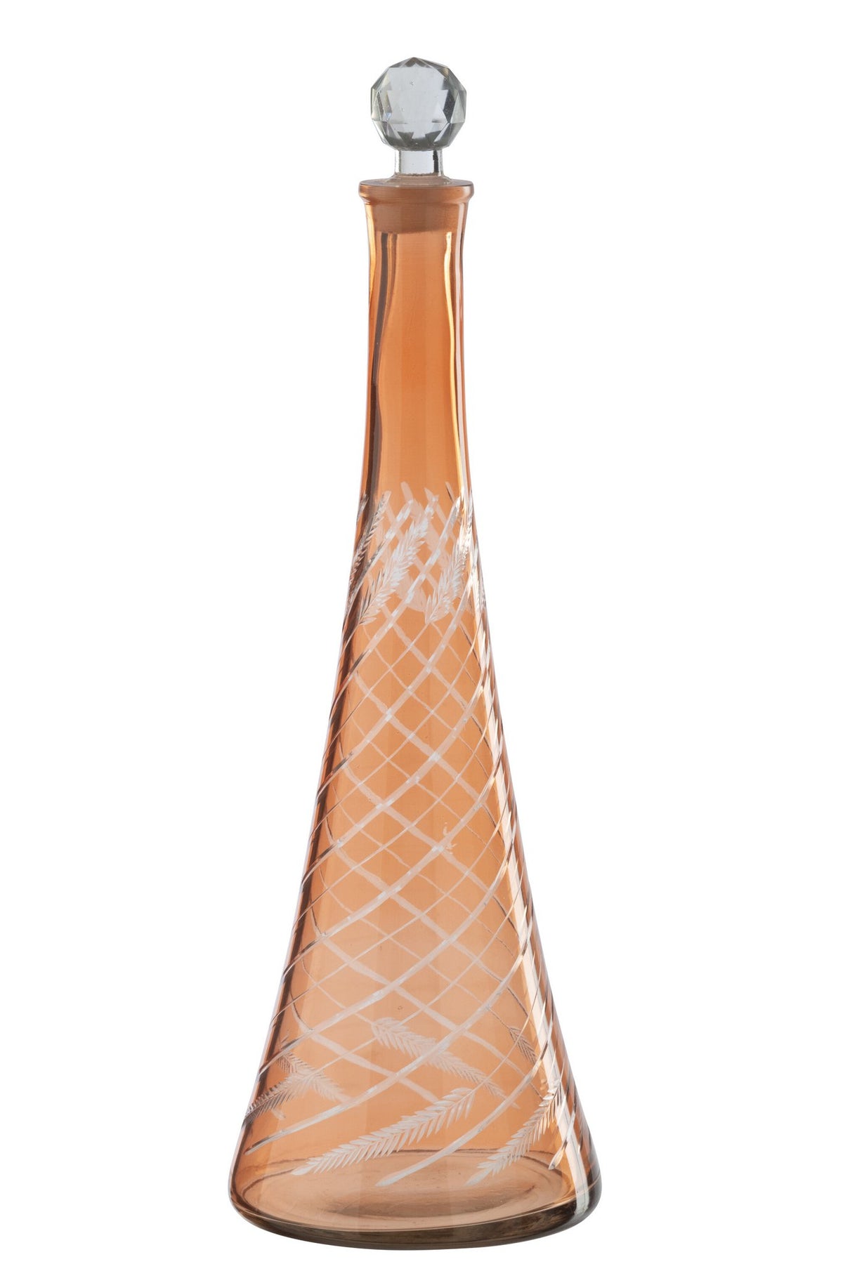 J-Line karaf - glas - oranje