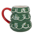 Mok Kerstboom 350 ml Groen Keramiek