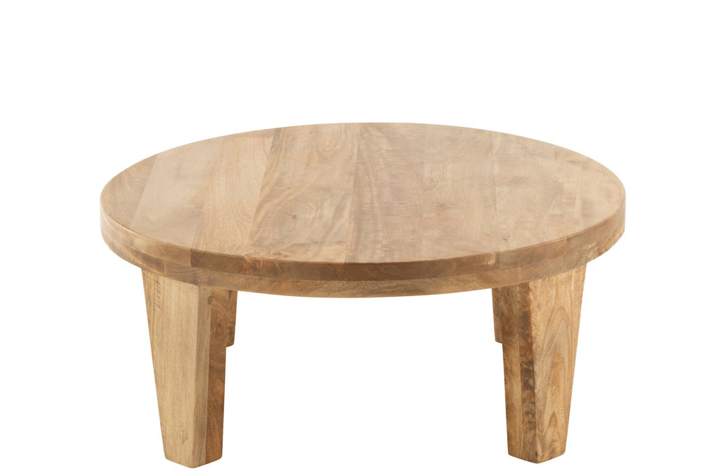 J-Line salontafel Rond Mango - hout - naturel