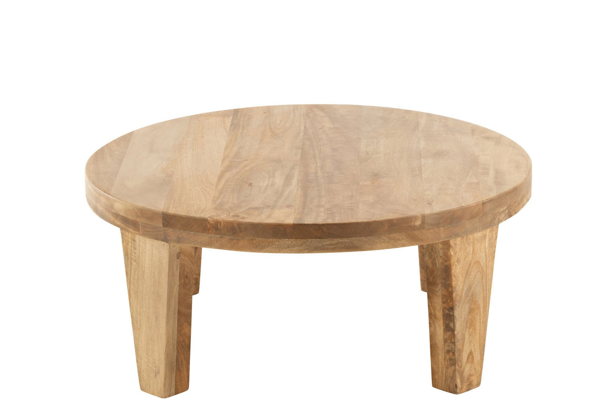 J-Line salontafel Rond Mango - hout - naturel