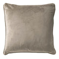Dutch Decor Finn - Kussen 45x45 cm - Fluweel - Drijfhout - Taupe