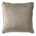 Dutch Decor Finn - Kussen 45x45 cm - Fluweel - Drijfhout - Taupe