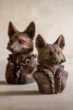 J-Line Vos - polyresin - bruin - small