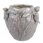 Bloempot Ø 25x20 cm Blauw Terracotta