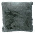 Dutch Decor Zaya - Kussen 45x45 cm - Imitatiebont look - Antraciet Grijs