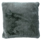 Dutch Decor Zaya - Kussen 45x45 cm - Imitatiebont look - Antraciet Grijs