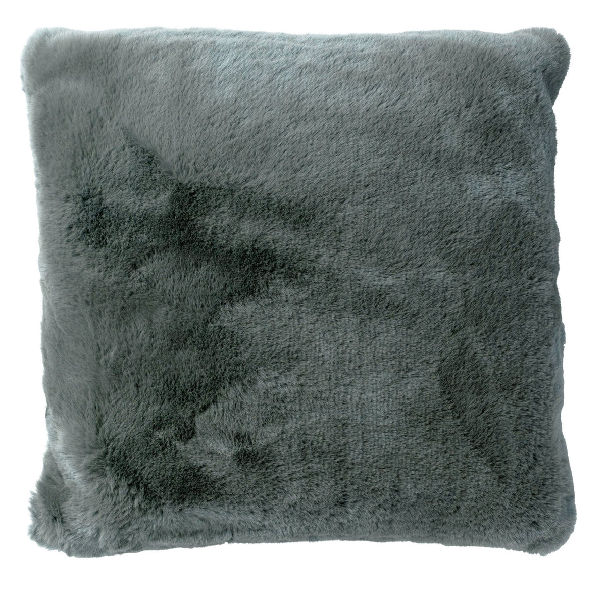 Dutch Decor Zaya - Kussen 45x45 cm - Imitatiebont look - Antraciet Grijs