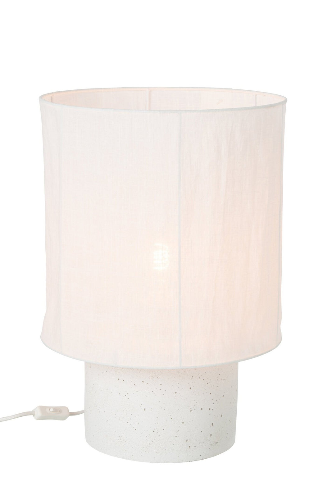 J-Line Tafellamp - cement - wit - large
