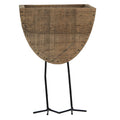 Bloempot 17x13x25 cm Bruin Hout Bloempot Binnen